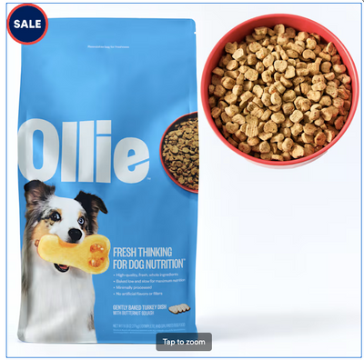 Ollie Baked Turkey Dish with Butternut Squash Dog Food, 5 lbs.