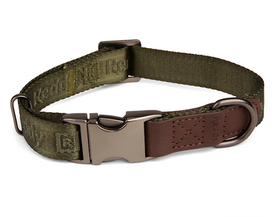 Reddy Jacquard Dog Collar, Olive, Large/X-Large
