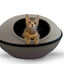 K&H Gray Mod Dream Pod Unheated Pet Bed, 22" L X 22" W
