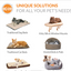 K&H Gray Mod Dream Pod Unheated Pet Bed, 22" L X 22" W