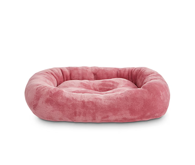EveryYay Snooze Fest Mauve Rectangle Lounger Cat Bed, 19" L X 16" W X 3.5" H