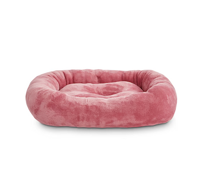 EveryYay Snooze Fest Mauve Rectangle Lounger Cat Bed, 19" L X 16" W X 3.5" H