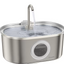 PawsPik SS-01 Stainless Steel Faucet-Design Cat Fountain, 108.2 oz.