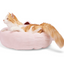 EveryYay Pink Cat Ear Round Bed, 18" L X 18" W X 6" H
