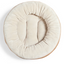 EveryYay Essentials Plush Bolster Round Dog Bed, 20" L X 20" W X 4" H, Small, Brown