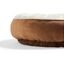 EveryYay Essentials Plush Bolster Round Dog Bed, 20" L X 20" W X 4" H, Small, Brown