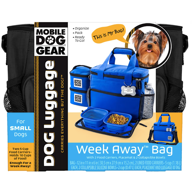 Mobile Dog Gear Black Week Away Bag, Small